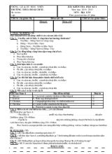 Bài kiểm tra học kì I năm học 2014- 2015 môn địa lí 8 thời gian làm bài 45 phút